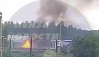 Пензенцы сообщают о пожаре в районе Панкратовской свинофермы