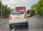 На пьяной дороге в Пензе образовалась пробка из-за ДТП