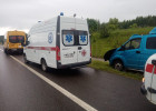 Опубликованы фото с места ДТП со школьным автобусом в Пензенской области