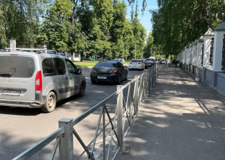 В Пензе стоит в пробке улица Лермонтова