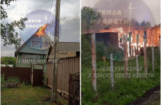 Два дома загорелись от удара молнии в СНТ «Южное» под Пензой