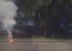 В Пензе мужчина устроил фейерверк посередине дороги
