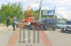 В Пензе из-за серьезной аварии парализовало улицу Чаадаева