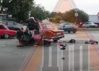 Жесткая авария в Пензе: мотоцикл врезался в «шестерку»