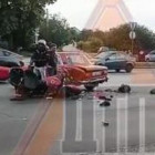 Жесткая авария в Пензе: мотоцикл врезался в «шестерку»