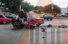 Жесткая авария в Пензе: мотоцикл врезался в «шестерку»
