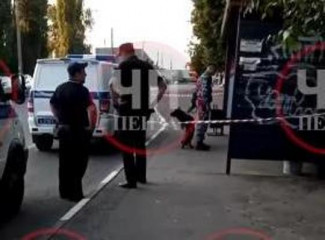 В Пензе силовики оцепили остановку рядом с Центральным рынком