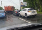 На улице Карпинского в Пензе осложнено движение из-за ДТП