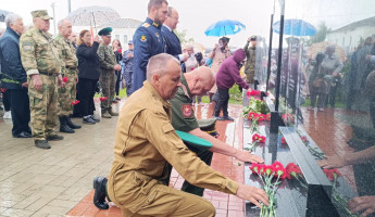 В одном из райцентров Пензенской области открыли памятник участникам СВО