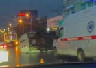 На улице Свердлова в Пензе перевернулась Газель МЧС. ВИДЕО