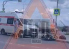 Под Пензой случилось серьезное ДТП с мотоциклистом, на месте работали врачи