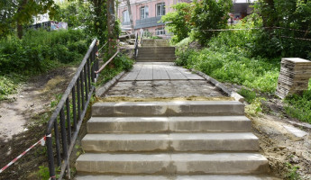 На улице Кирова в Пензе приступили к ремонту лестницы