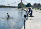 В центре Пензы провели очистку Суры от водорослей
