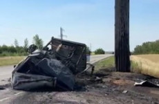 Погибли четыре человека. В Пензенском районе грузовик загорелся после столкновения с иномаркой