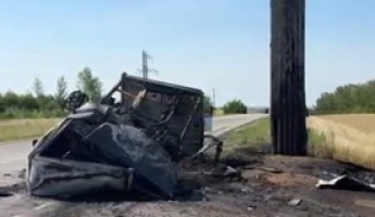 Погибли четыре человека. В Пензенском районе грузовик загорелся после столкновения с иномаркой