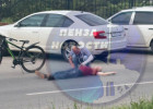 Велосипедист без признаков жизни: на улице Лядова в Пензе случилась страшная авария