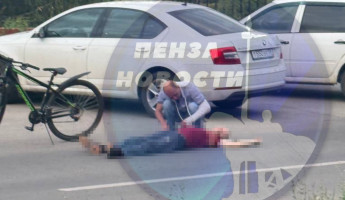 Велосипедист без признаков жизни: на улице Лядова в Пензе случилась страшная авария