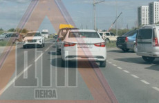 В Пензе стоит в глухой пробке улица Яшиной