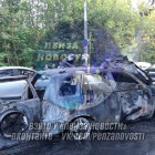 Остался один скелет. В Пензе на улице Генерала Глазунова загорелась иномарка