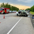 Опубликованы фото с места автокатастрофы с шестью погибшими в Пензенской области