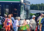 В Заречном Пензенской области в жесткую аварию попал пассажирский автобус