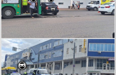 На улице Гагарина в Пензе случилась авария с пассажирским автобусом