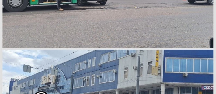На улице Гагарина в Пензе случилась авария с пассажирским автобусом