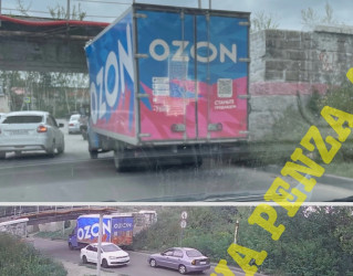 В Пензе под мостом Винни-Пуха застряла очередная ГАЗель
