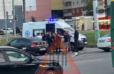 На окраине Пензы случилась жесткая авария с мотоциклом
