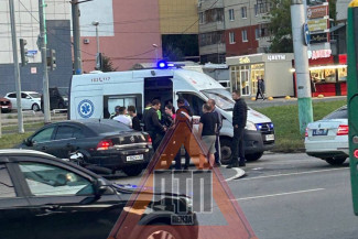 На окраине Пензы случилась жесткая авария с мотоциклом