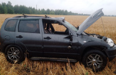 На трассе М5 в Пензенской области перевернулся внедорожник, на месте работали спасатели