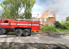 Появились новые фото с места пожара на улице Молодежной в Пензе