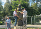 В Пензе бюст Михаила Лермонтова увезли из одноименного сквера
