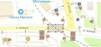 Улицу Литвинова в Пензе закроют для движения на неделю