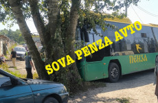 В Пензе при столкновении СИМ и автобуса пострадали двое детей