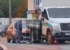 На улице Кривозерье в Пензе легковушка врезалась в грузовик