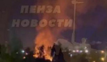 В пензенском микрорайоне Шуист произошел серьезный пожар