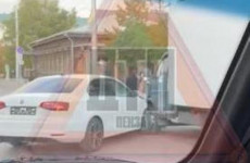 На улице Володарского в Пензе легковушка врезалась в фургон