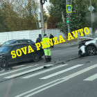 В Пензе на пересечении улиц Энгельса и Окружной случилось жесткое ДТП
