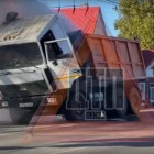 В селе под Пензой загорелся самосвал