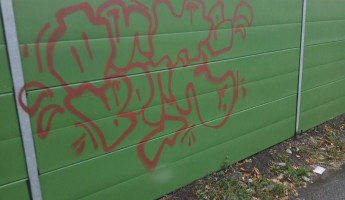 В пензенской Терновке вандалы разрисовали новые защитные экраны