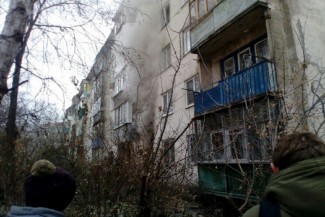 При пожаре на Карпинского пострадала женщина