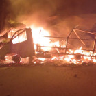 Опубликованы фото с места смертельного огненного ДТП в Пензенской области