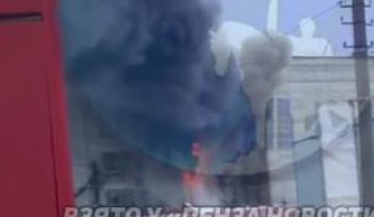 В Пензенской области к тушению пожара на комбинате подключили железнодорожников