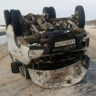 На трассе в Пензенской области перевернулся микроавтобус. ФОТО