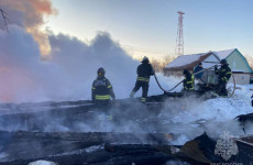 В Пензенской области загорелся сруб – погибли два человека