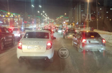 Пензенцы сообщают о гигантской пробке в Октябрьском районе города