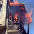 В Пензе на Краснова сгорел балкон 