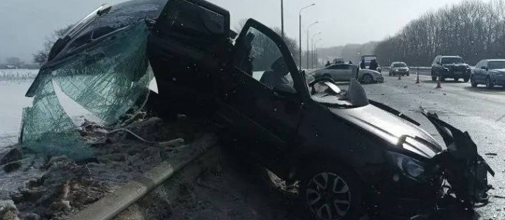 Обнародованы фото с места ДТП в Пензенской области, в котором погибла девочка