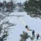 ЧП под Пензой: в полынью у понтонного моста провалился рыбак